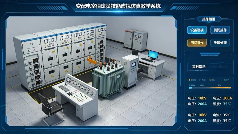 变配电室值班员技能虚拟仿真教学系统