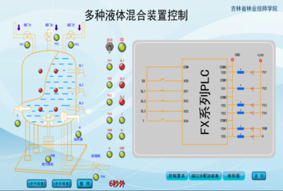 PLC基本技能实操仿真教学系统